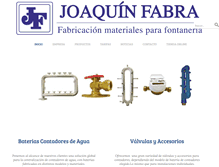 Tablet Screenshot of joaquinfabra.com